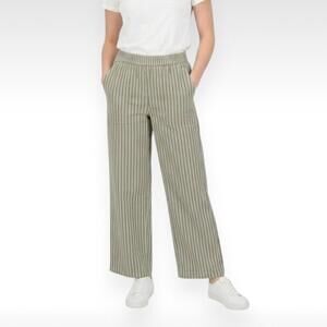 Scotch & Soda NWT Olive and Blue Striped Wide Leg Pants - Size Medium